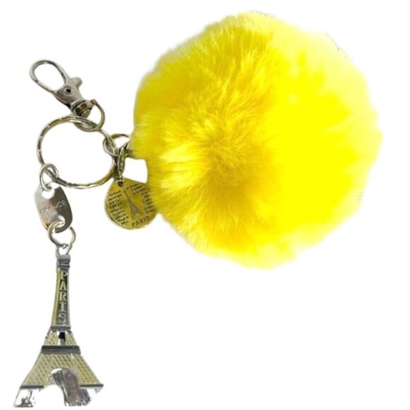 I Love โค๏ธ Paris | Eiffel Tower & Pompom Handmade Craft Keychain ๐ - Picture 7 of 16